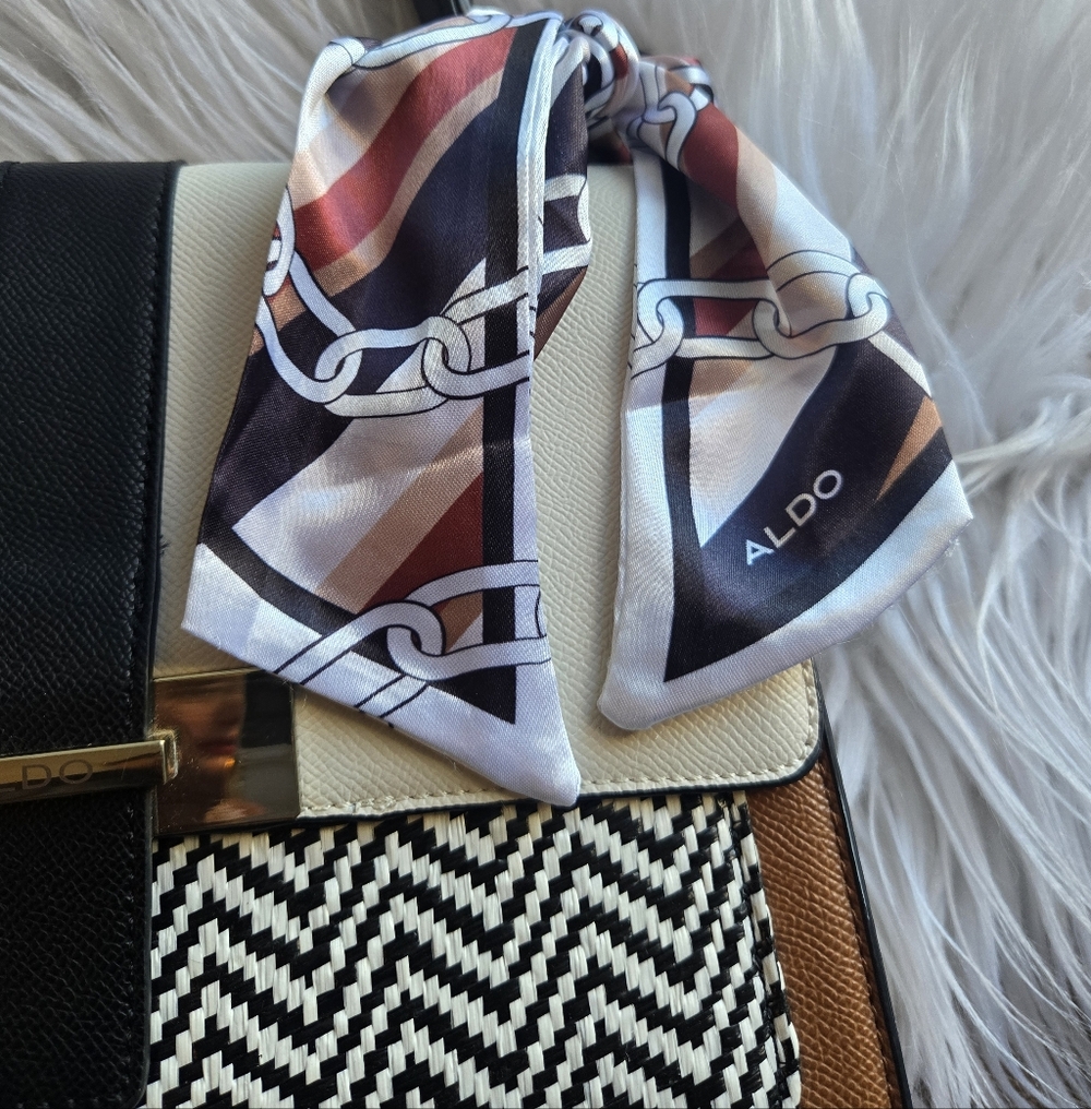 ALDO Caiilla Sachtel Multicolor Bag With Scarf - Picture 3 of 12